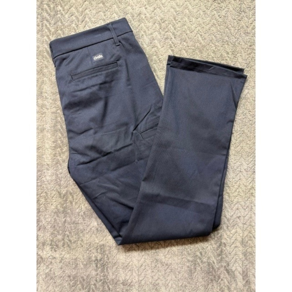 Cintas Womens Navy Blue Cargo Work Pants Style 23390-20 Size 14TL Tall 0754